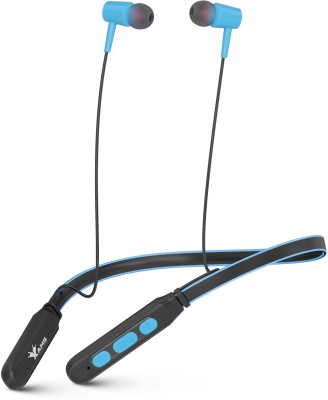 AAMS 101 Bluetooth in Ear Neckband with mic, 60 HRS Playback, Sweat & WaterProof Bluetooth Headset(Black, Blue, In the Ear)