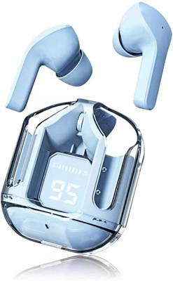 WORFOX Hi-Fi Stereo Wireless Bluetooth Earbuds with LED Display, Touch Control Gaming Bluetooth Gaming(Blue, True Wireless)