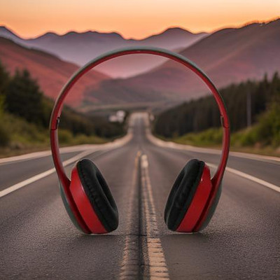GUGGU P47(Bluetooth Headphone)Stylish Wireless(Foldable Headset)with Bluetooth5.0YM44 Bluetooth(Multicolor, On the Ear)