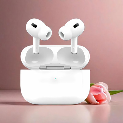 JQVA Earbuds Elite ANC Enabled & Touch Mic Bluetooth(White, True Wireless)