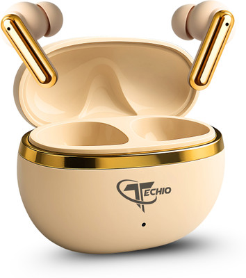 Techio A12 Bluetooth(Brown, On the Ear)