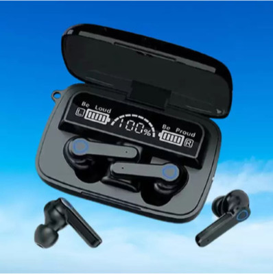 GUGGU M19-NN-TWS M19 Earbuds LED Display Touch Control Headphones with powerbank Bluetooth(Multicolor, True Wireless)