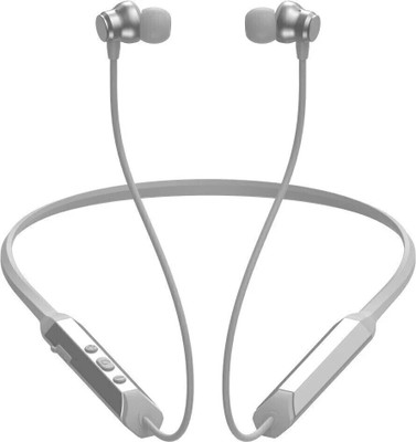 Unix Solo Neckband 62H Playtime, ENC Mic, 4 Voice Changer Modes, Magnetic On / Off Bluetooth(White, In the Ear)