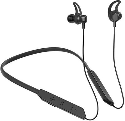 Omphalos Upto 40Hr Playback with Vibration Alert for Calls Bluetooth(Black, In the Ear)