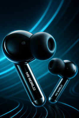 NS WORLD G4 Airbuds Tws | Earphone |HD Sound | BT Earbuds |Mic & Touch Controls Headphone Bluetooth(Black, True Wireless)