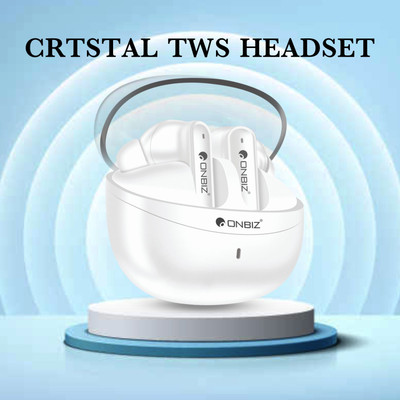 ONBIZ 5HRS Battery, Fast Charge,Tech,ENx Tech,Transparent LID, v5.3 Bluetooth Earbuds Bluetooth(Transparent, In the Ear)