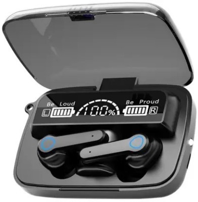 NKL Smooth LED Display EarBuds Wireless Bluetooth With Portable Charging Case 08 Bluetooth Headset(Black, True Wireless)