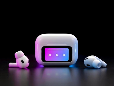 TreEye Touch screen Display Earbuds with 48 hour Playtime ANC Waterproof Bluetooth Bluetooth(White, True Wireless)