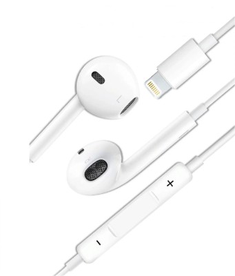 MARS Original iPhone Earphones For 14/13/12/11 Pro Max Xs/XR/X/7/8 Plus-All iOS Wired(White, In the Ear)