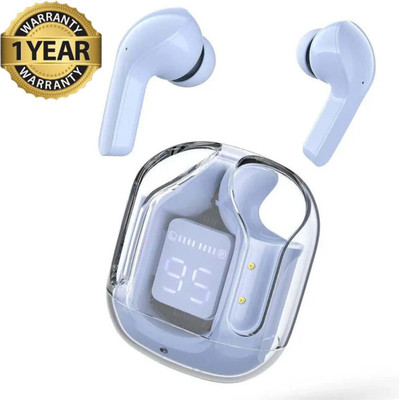 mzn Ultrapods Max TWS Bluetooth 5.3 Earbuds Bluetooth(Sky Blue, True Wireless)