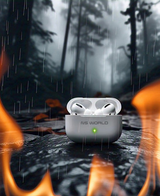 NS WORLD K8 Airbuds Tws |Max Power| HD Sound | BT Earbuds |Mic & Touch Controls Headphone Bluetooth(Thunder white, True Wireless)