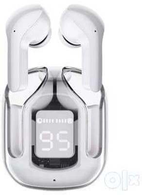 Techfly Ultrapods Gaming V5.3 Sweatproof True Wireless ANC Earbuds u37 Bluetooth(White, True Wireless)