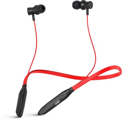 AMS NB36 Rcharge 16Hrs Playtime, ENC mic, Dual Device Pairing, Fast Charging, 5.0v Bluetooth Headset(Red, In the Ear)