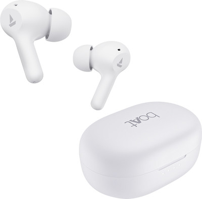 boAt Airdopes 71 w/ 40 HRS Playback, ENx Technology & Beast Mode(Low Latency) Bluetooth(Frost White, True Wireless)