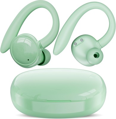 Edyell V2 Over-Ear Buds with 50H Playback, Deep Bass, IPX7 for Sports Running Bluetooth(Green, True Wireless)