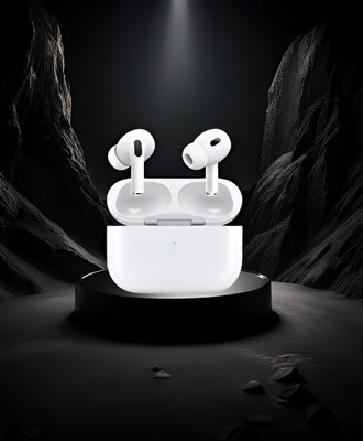 mxd Airpox Pro (2nd generation) wireless headphone with anc quality -(USB-C) Bluetooth(White, True Wireless)