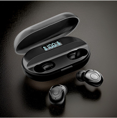 GUGGU T2 TWS Earbuds: 26hr Playback, Bluetooth 5.1, iOS/Android Compatible VIP71 Bluetooth(Black, In the Ear)