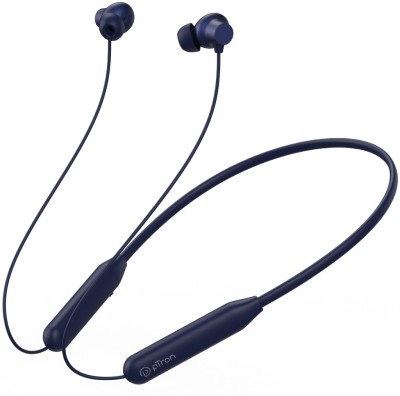 PTron Bassstrings Indie with 45 Hrs Playback, Clear Calls, Deep Bass & Type C Charging Bluetooth(Dark Blue, In the Ear)