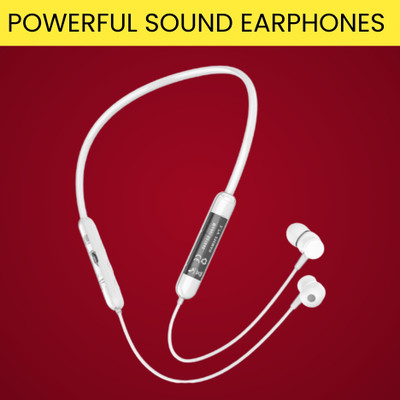 SACRO Bt Transparent (Neckband Bluetooth Earphones) with Deep Bass 35 Hrs PlaytimeQ356 Bluetooth(White, In the Ear)