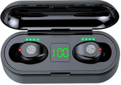 DigiClues Earbud F9 Earbuds/TWs/buds 5.1 Earbuds With 300H Playtime, Headphones Bluetooth Headset (Black, True Wireless) For Rs. 699 @ 91 %