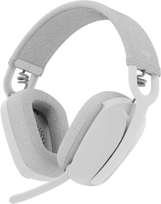 Logitech Zone Vibe 100 Bluetooth Headset(White, On the Ear)