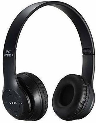 P47 WIRELESS Wireless Bluetooth(Black, On the Ear)