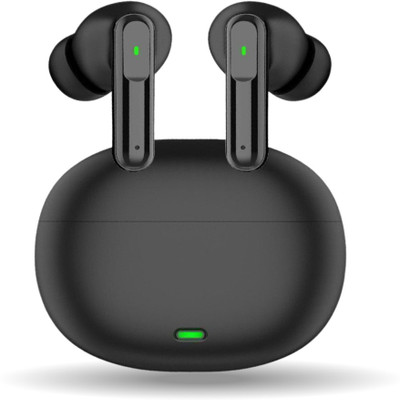 WEROX New Atom Earbuds Wireless, Dynamic Hybrid Driver,Deep Bass With Mic,42H Playtime Bluetooth Gaming(Black, True Wireless)