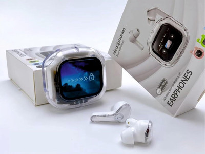 MRK VENTURES MRK AIRMAX Screen TWS, Smart Touch Display True Wireless Buds Bluetooth without Mic(Multicolor, In the Ear)