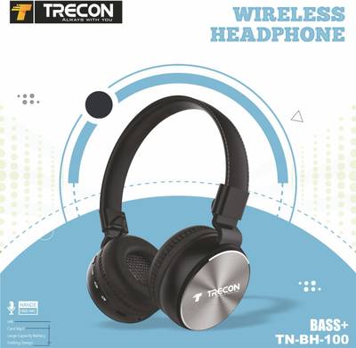 trecon TN-BH-100 Wireless Headphone - Your Perfect Audio Companion! Bluetooth Headset