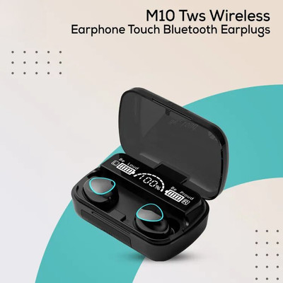 SKYPHR S10 Wireless Earbuds TWS 5.1 Dual LED Digital Display Ear Earphones M10-159 Bluetooth(Black, In the Ear)