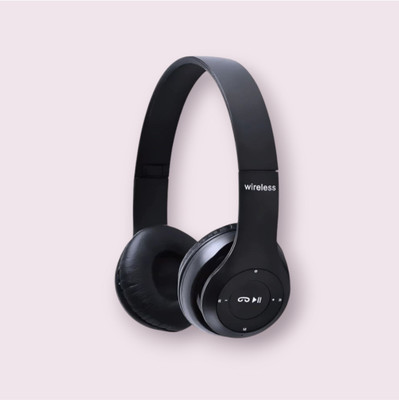 GDS Immersive Stereo Headphones with Mic, SD Card Support_8C Bluetooth & Wired(Black, On the Ear)