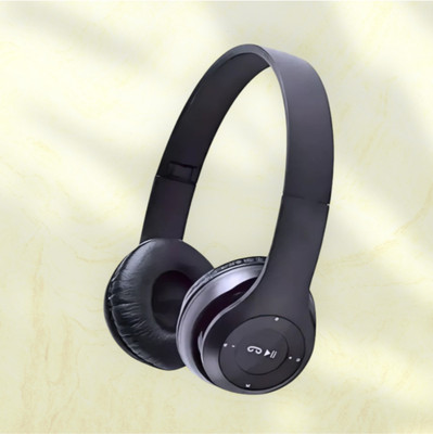 house of common High-Quality Bluetooth Headphones with Mic for Immersive Sound._NN Bluetooth & Wired(Black, On the Ear)