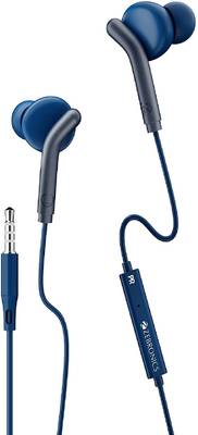 ZEBRONICS Zeb Bro in Ear Wired Earphones with Mic Blue Wired