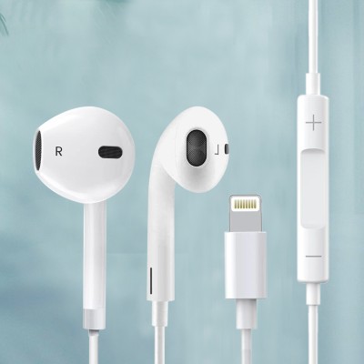MARS Wired Earbuds with Built in Mic for iPhone 14/14 Pro /13/12 / 11/11 Pro Bluetooth & Wired Headset(White, In the Ear)