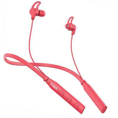 TROST Fox200V fire 40H Playtime bouult Wireless Neckband with Mic & Inline Controls Bluetooth(Red, In the Ear)
