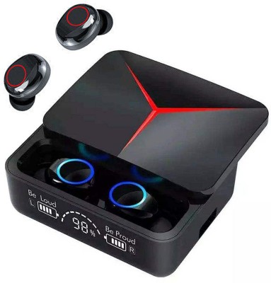 NP SERIES M90 TWS Gaming Earbuds with POWERBANK Wireless Charging Display N6 Bluetooth Headset(Black, True Wireless)