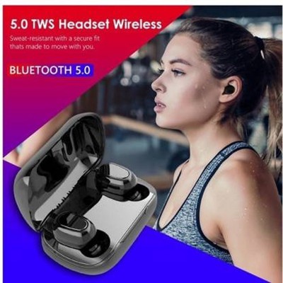 SACRO TKT_663P_TWS L21 Wireless Earbuds Bluetooth Headset Bluetooth Headset(Black, True Wireless)