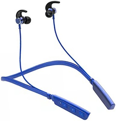 IZWI BLUETOOTH HIGH BASS 24 HOURS BETTERY BACKUPLONG BETTERY LIFE BT NECKBAND Bluetooth(Blue, In the Ear)