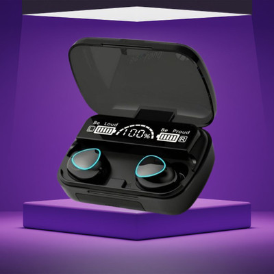 SKYPHR S10 Wireless Earbuds TWS 5.1 Dual LED Digital Display Ear Earphones M10-32 Bluetooth(Black, In the Ear)