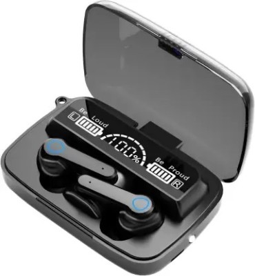 JAMMY ZONES M19 TWS 5.0 Wireless Earbuds Touch IPX7X LED DISPLAY Bluetooth Headset(Black, True Wireless)