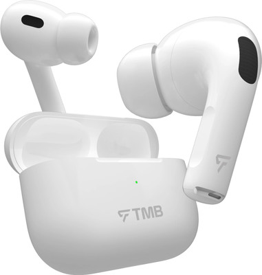 TMB Engage Pro TWS with 30H Playtime, ENC, BT5.2,410mAh Battery Case, Made In India Bluetooth(White, True Wireless)