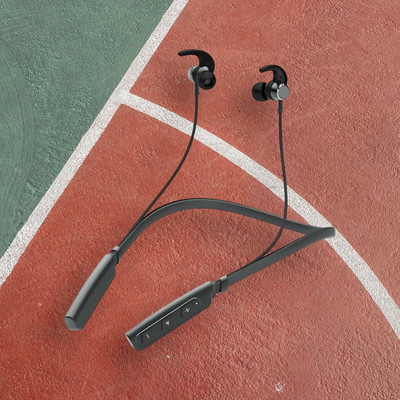 QPG STORE Rokerz 235 Pro Wireless Bluetooth Neckband(0.298 Bluetooth(Black, In the Ear)