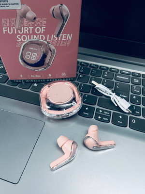 NPU Smart New Design Led UltraPods 2 Buds With Charging Case_NP390 Bluetooth(Pink, True Wireless)