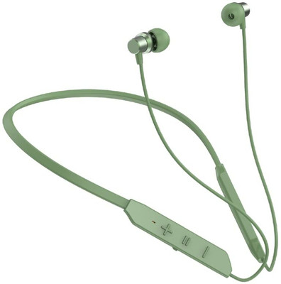 Mrs Simin B12 BT Max Neckband Wireless Bluetooth Headset Bluetooth(Green, In the Ear)