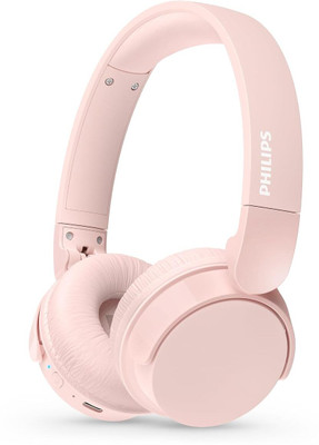 PHILIPS TAH4209PK/00Foldable Headphones, 55H Play Time, 32mm Neodynamic Drivers Bluetooth(Pink, On the Ear)