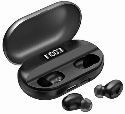 Tunifi Earbuds T2 with 1500mAh Power-Bank Charging Case Bluetooth(Black, True Wireless)