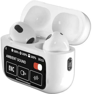 ETOR Wireless Bluetooth Earbuds with Touch Control & LED Display with Charging Case Bluetooth(White, True Wireless)