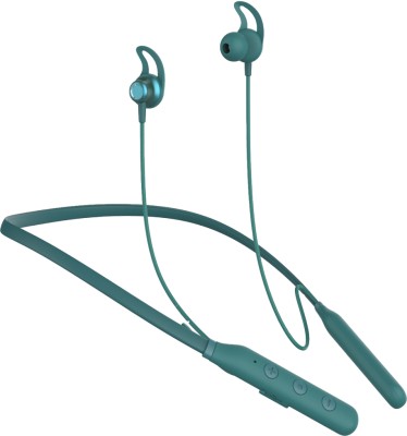TecSox Tecband Pulse 300 Wireless Neckband|40H Playback| IPX 4 | Boom Bass [Green] Bluetooth Headset(Green, In the Ear)