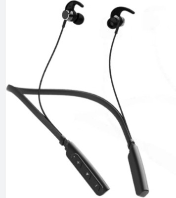plaction wireless Bluetooth neckband,headphone with mic Bluetooth Headset Bluetooth Headset(Black, In the Ear)