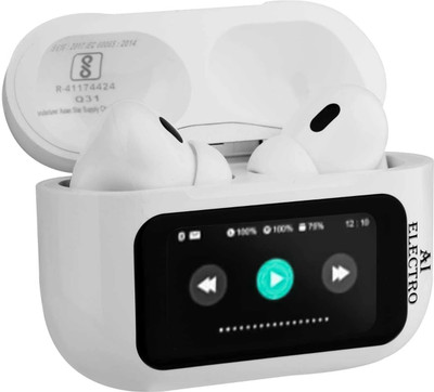 AIElectro ANC / ENC TOUCH012 Bluetooth(White, In the Ear)